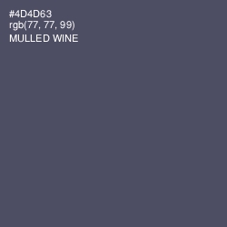 #4D4D63 - Mulled Wine Color Image